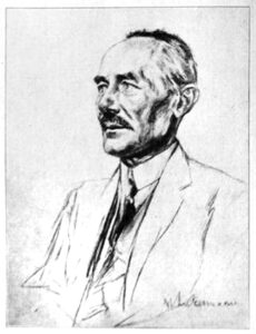 Portrait von Prof. August Gaul, gezeichnet von max Liebermann